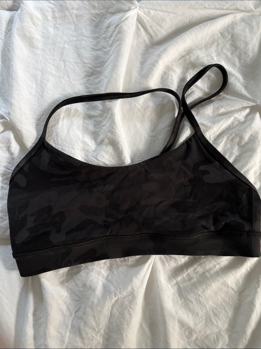 lululemon athletica Black Camo Lightweight Sports Bra